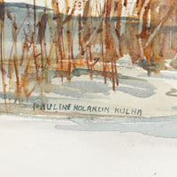 Pauline Holancin Kulha (Canadian 1933-2023) Winter Landscape