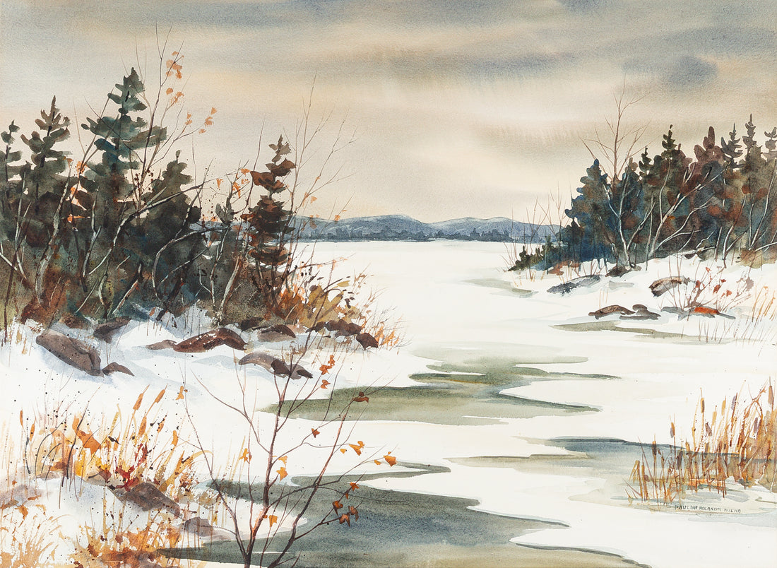 Pauline Holancin Kulha (Canadian 1933-2023) Winter Landscape
