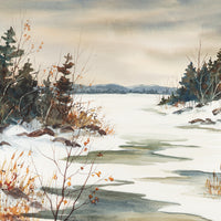 Pauline Holancin Kulha (Canadian 1933-2023) Winter Landscape