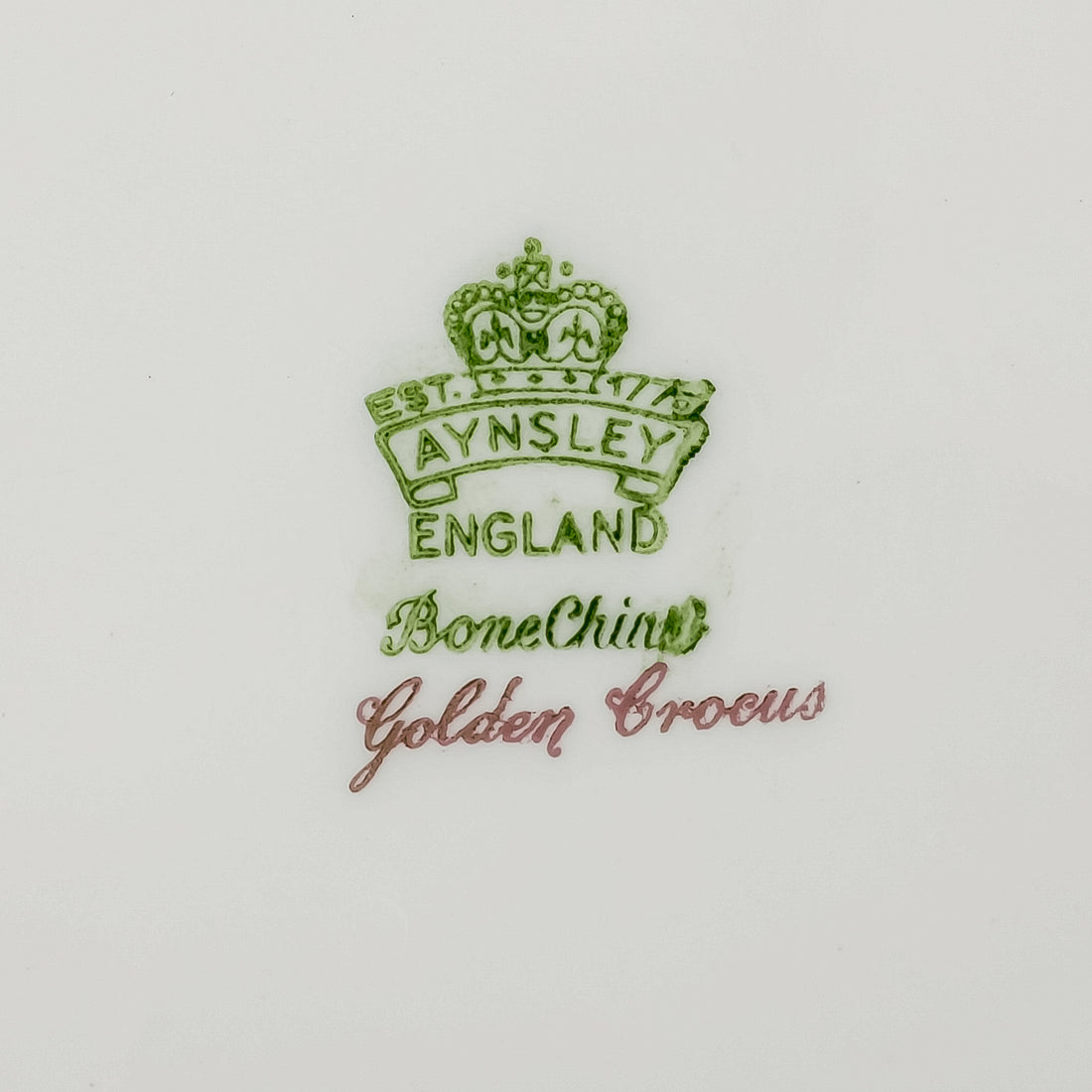 AYNSLEY Golden Crocus 4 Place Settings Plus Extras