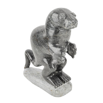 Kanayook Soapstone Carving - Standing Otter