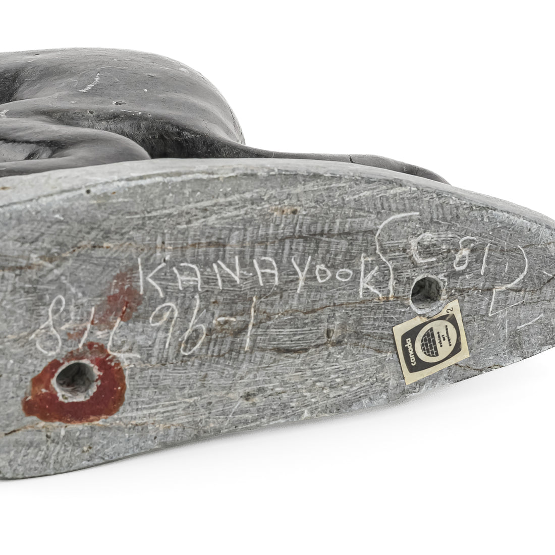 Kanayook Soapstone Carving - Standing Otter