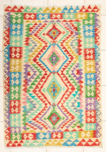 Wool Flatweave Kilim Rug          70"x48"