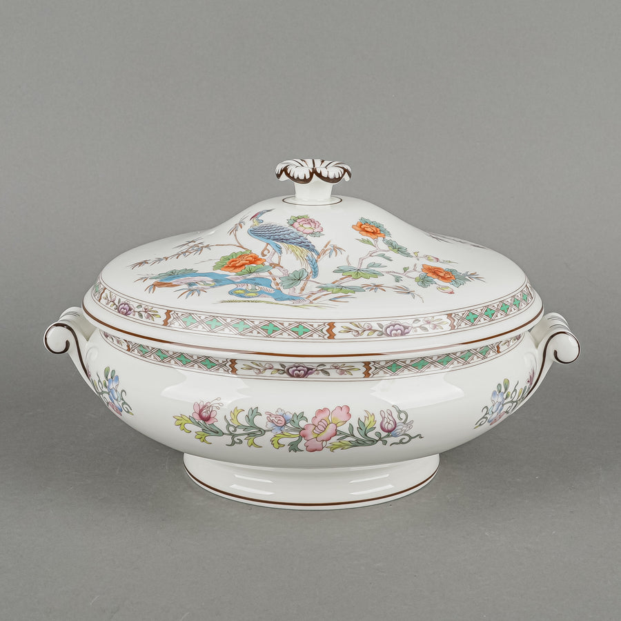 WEDGWOOD Kutani Crane Covered Serving Bowl