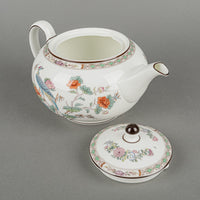 WEDGWOOD Kutani Crane Teapot w/Lid & Creamer