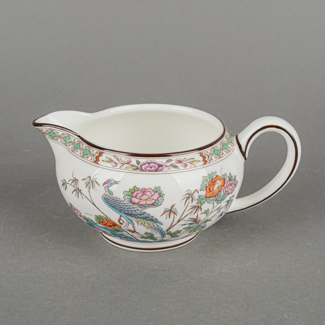 WEDGWOOD Kutani Crane Teapot w/Lid & Creamer