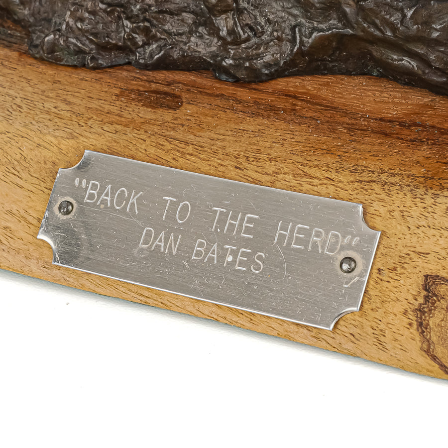 Dan Bates (American 1951) "Back To The Herd"