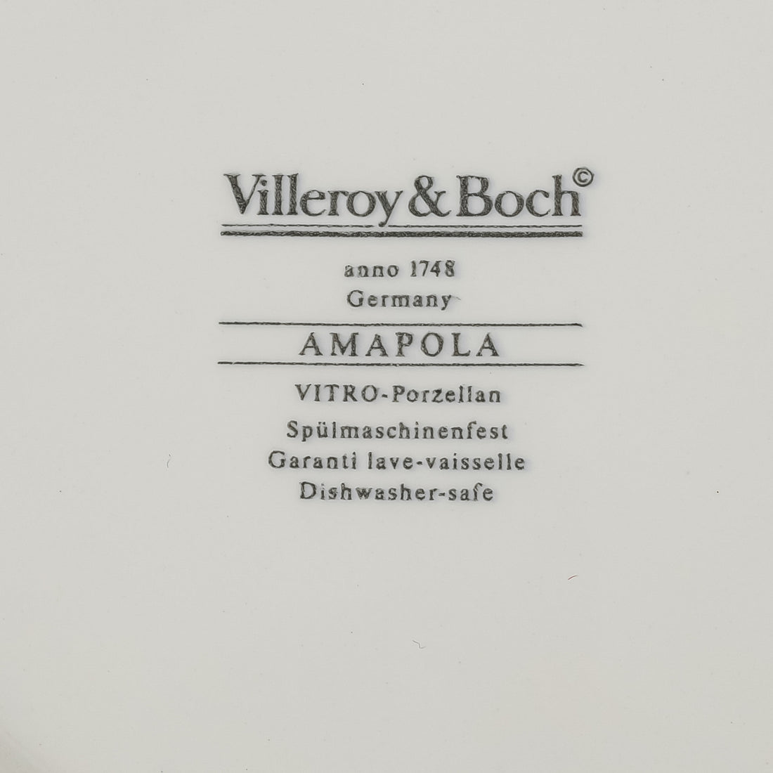 VILLEROY & BOCH Amapola Soup/Pasta Bowls Set Of 5