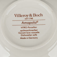VILLEROY & BOCH Amapola Cream Soup & Saucers Set Of 4 - 8 Pieces