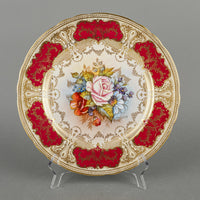 AYNSLEY JA Bailey Cabbage Rose 4953 Cabinet Plate