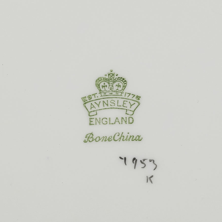 AYNSLEY JA Bailey Cabbage Rose 4953 Cabinet Plate