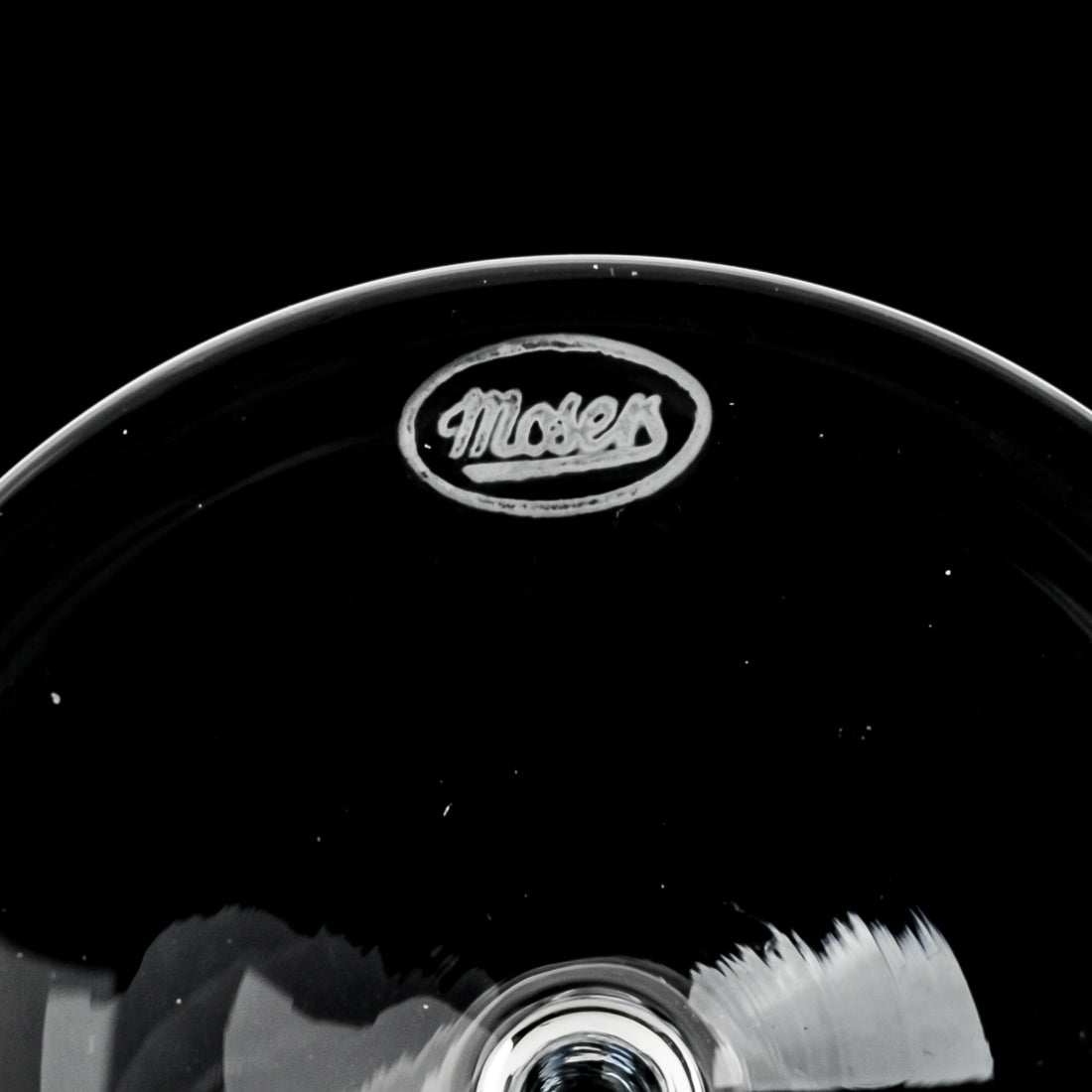 MOSER Crystal Goblet  Bell-Shape Smooth Stem