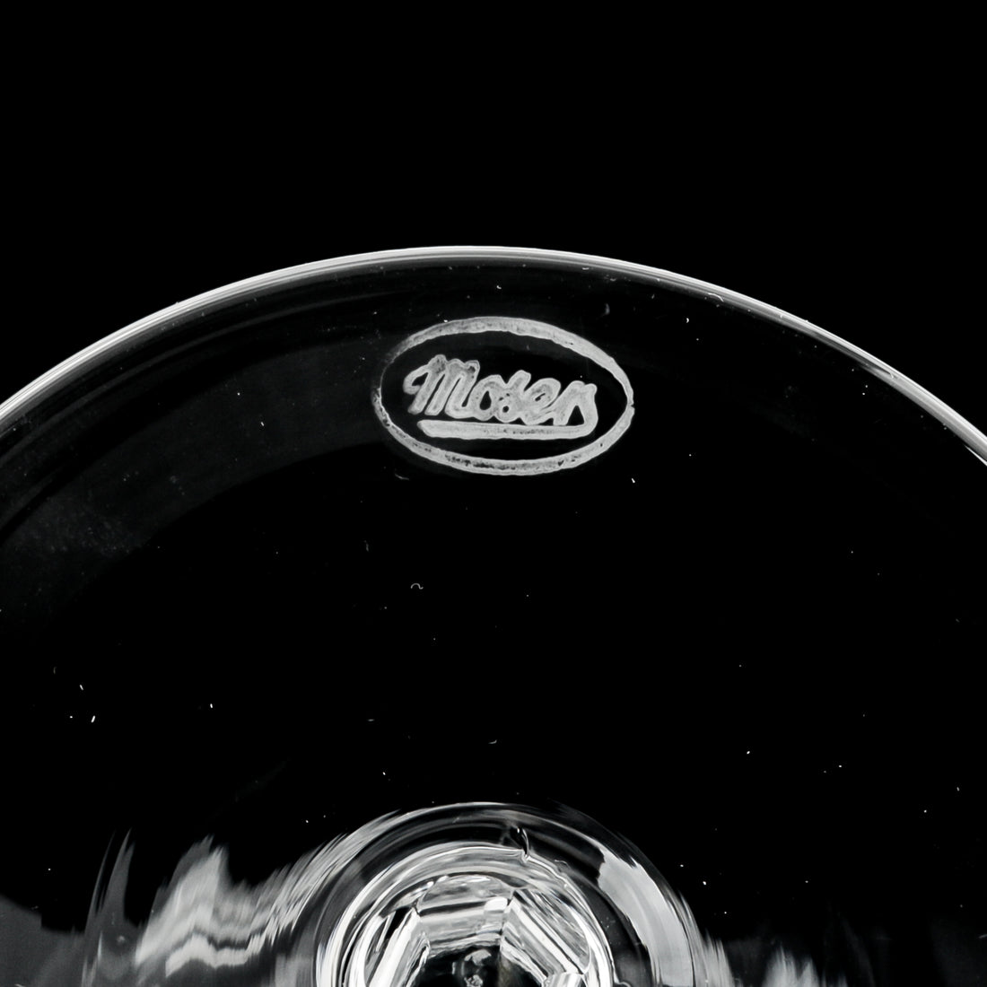 MOSER Crystal Goblet - Dimpomate Pattern Style