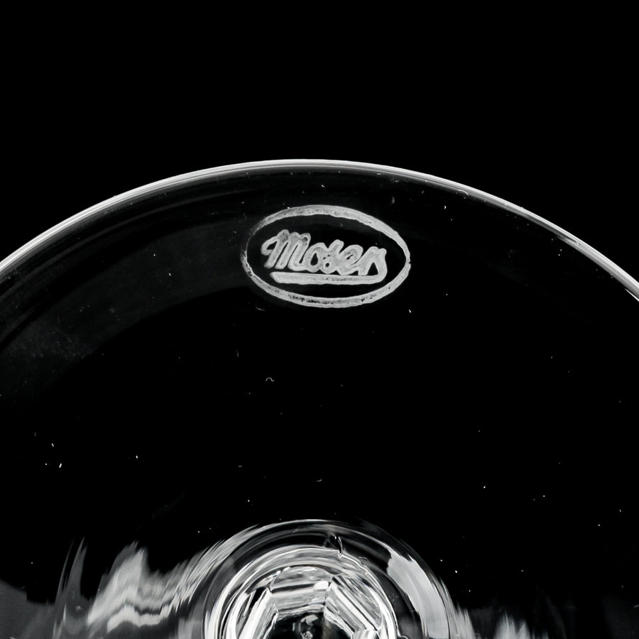 MOSER Crystal Goblet - Dimpomate Pattern Style