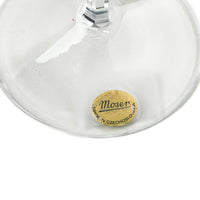 MOSER Crystal Goblet  V-Shape Beveled Stem
