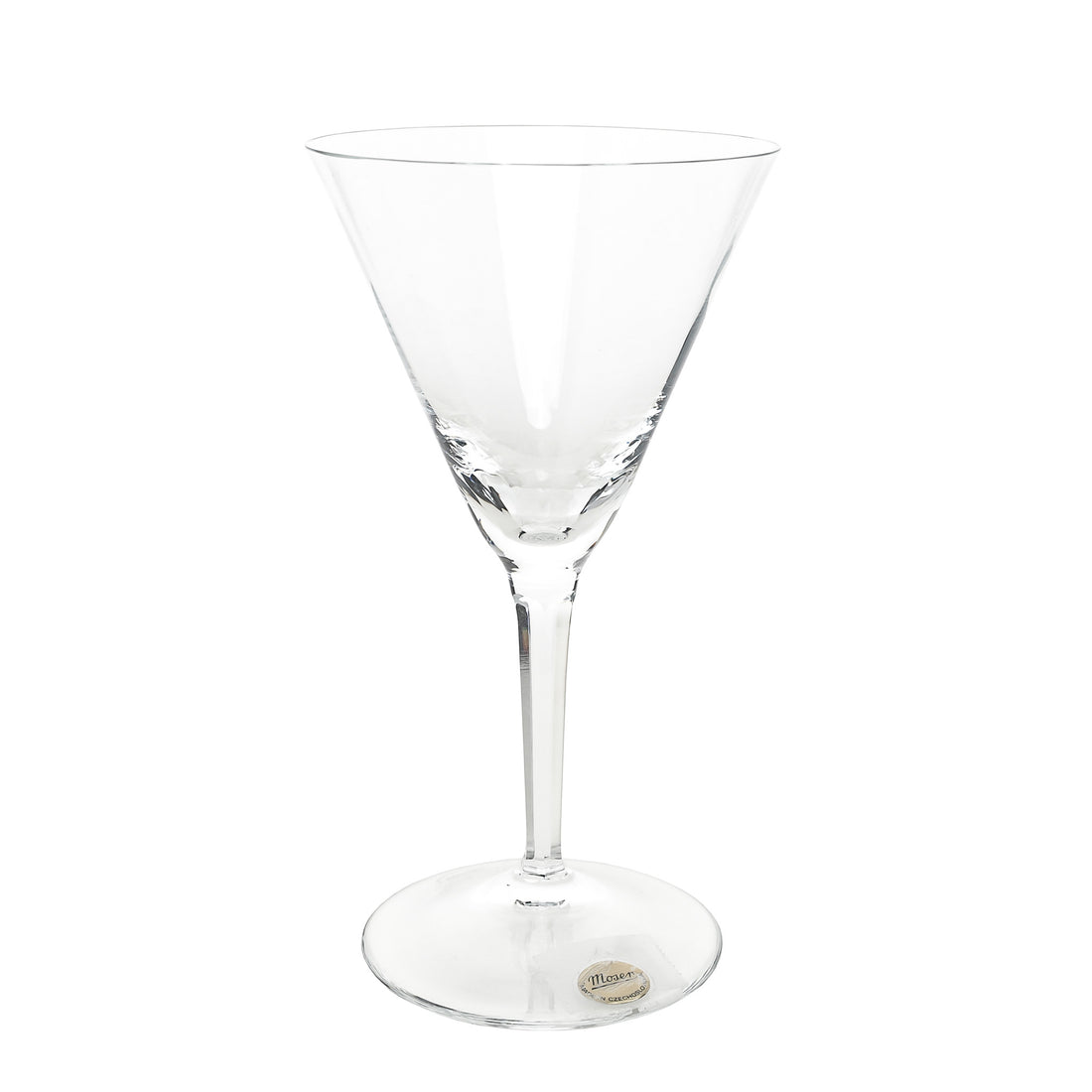 MOSER Crystal Goblet  V-Shape Beveled Stem