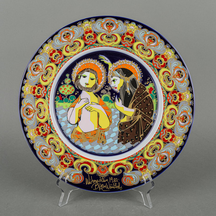 ROSENTHAL Bjorn Wiinblad Baptism of Jesus Wall Plate