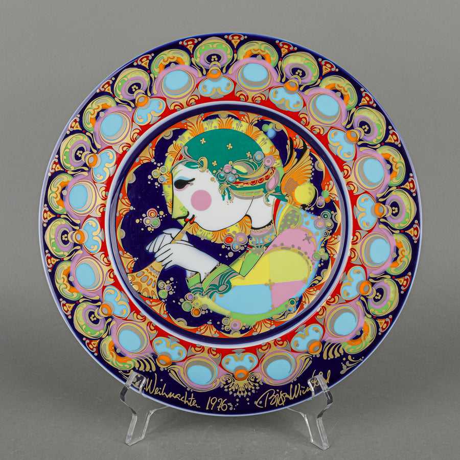 ROSENTHAL Bjorn Wiinblad Angel With Trumpet Wall Plate