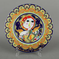 ROSENTHAL Bjorn Wiinblad Angel Playing Harp Wall Plate