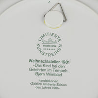 ROSENTHAL Bjorn Wiinblad Jesus in Temple Wall Plate