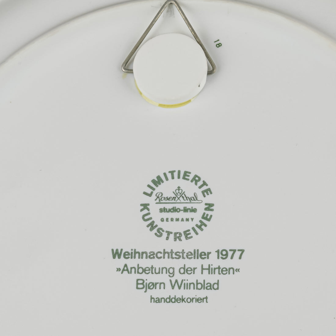 ROSENTHAL Bjorn Wiinblad Adoration Wall Plate 11.5"