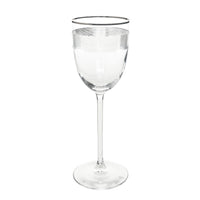 RALPH LAUREN Navigator Platinum Crystal Wine Glasses Set Of 2