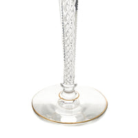 St Louis Style Air Twist Stem Hock Wine Glass Red