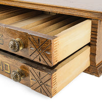 Vintage Oak Clarks Mile End Spool Cabinet