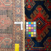 Hand Knotted Wool Hamadan Persian Runner