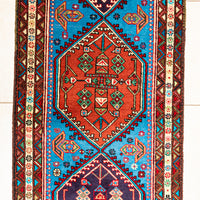 Hand Knotted Wool Ardabil Persian Runner