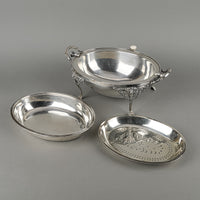 ELKINGTON & CO Silverplate Domed Server 3 Pieces