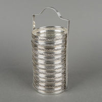 BIRKS Sterling And Cut Crystal Coasters And Stand 13 Pieces