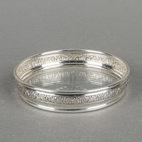 BIRKS Sterling And Cut Crystal Coasters And Stand 13 Pieces