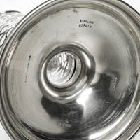 COWELL & HUBBARD CO Sterling Base Glass Ruffle Vase