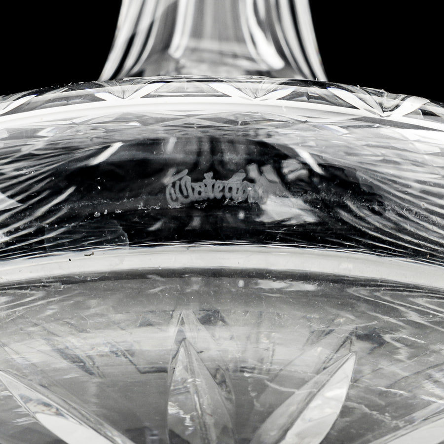 WATERFORD Lismore Ships Decanter & Ball Stopper