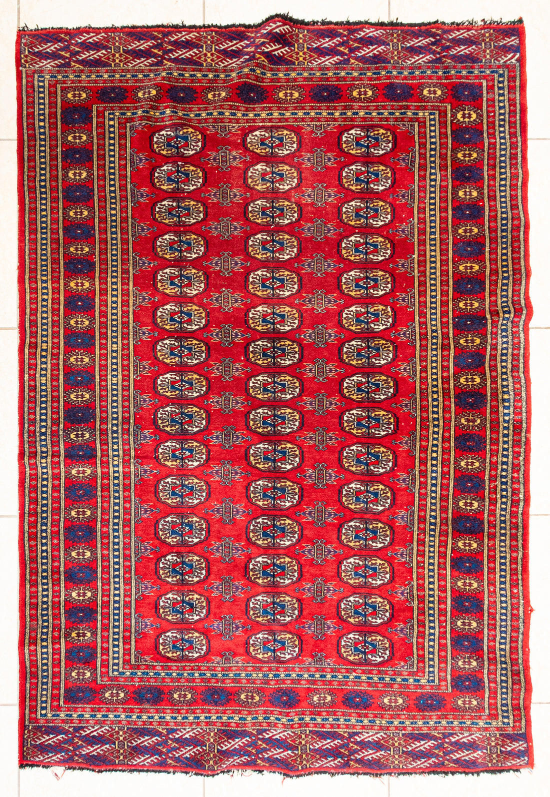 Hand Knotted Wool Superfine Bokhara Style Rug