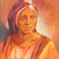 Unknown Artist - Portrait of Woman - Acrylic on Canvas