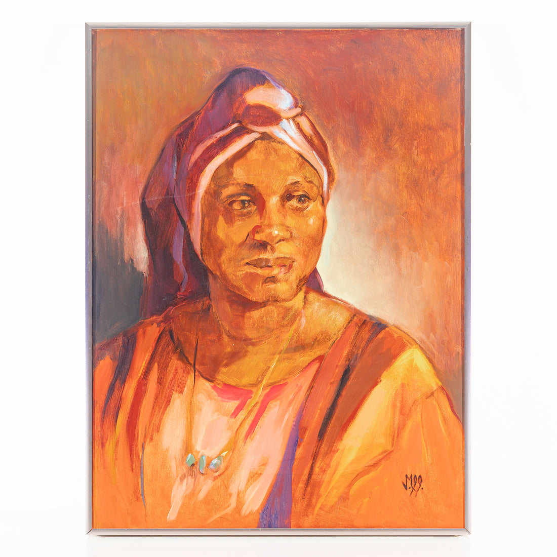 Unknown Artist - Portrait of Woman - Acrylic on Canvas