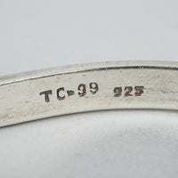 Sterling Silver And Brass Belt-Style Hinged Bangle