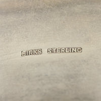 BIRKS Sterling Silver Chased Hollow Squared Bangle Bracelet