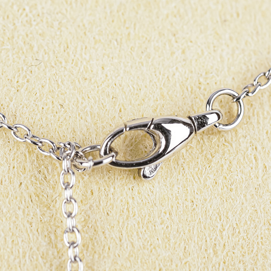 BIRKS Sterling Silver Rock And Pearl Cluster Necklace