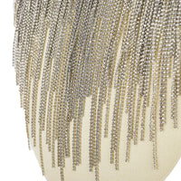 FABIANA FILIPPI Silver Tone Fringe Necklace