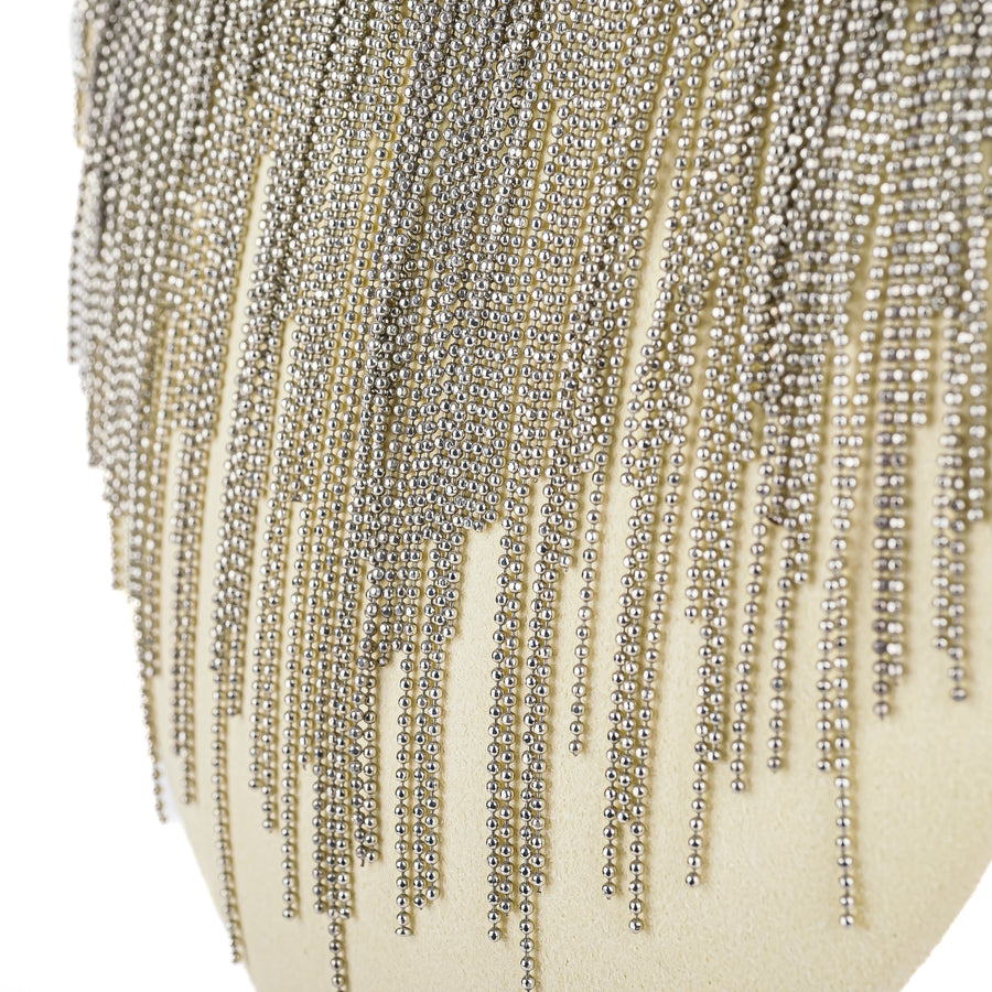 FABIANA FILIPPI Silver Tone Fringe Necklace