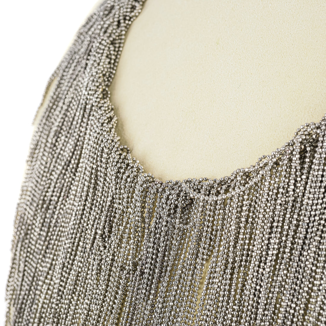 FABIANA FILIPPI Silver Tone Fringe Necklace