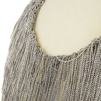 FABIANA FILIPPI Silver Tone Fringe Necklace