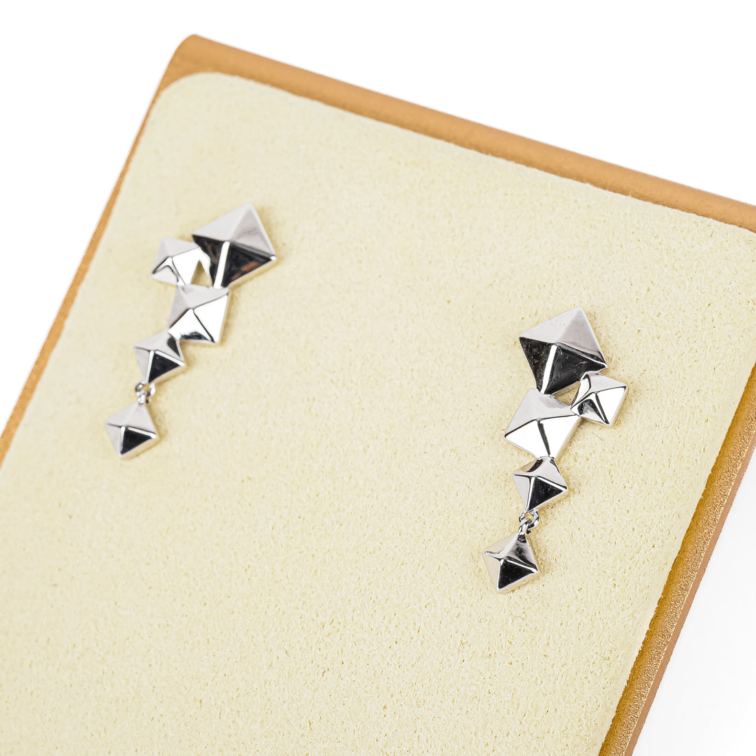 BIRKS Sterling Rock And Pearl Cluster Drop Earrings