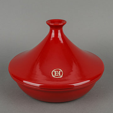 EMILE HENRY Stoneware Tagine Red 2 Pieces