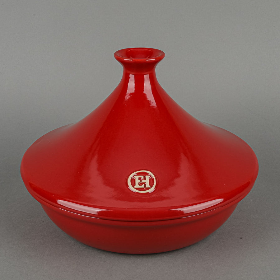 EMILE HENRY Stoneware Tagine Red 2 Pieces