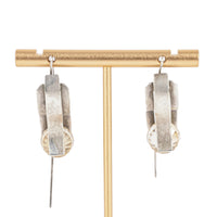 JACEK OSTROWSKI 92 Faceted Bronze Swarovski Earrings