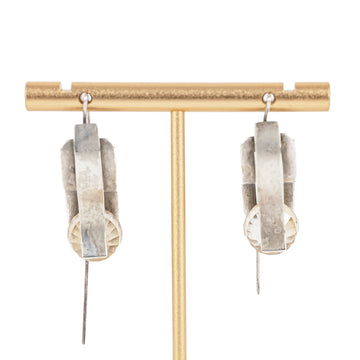 JACEK OSTROWSKI 92 Faceted Bronze Swarovski Earrings